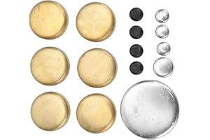 Chazcool Freeze Plugs, Brass Freeze Plug Kit, OE: MPE-108BR, PE-108R, PE108B, Engine Expansion Plugs for Small Block Engines 255ci 260ci 289ci 302ci 351ci 1962-2001