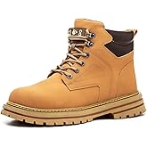 DINGGU Waterproof Steel Toe Boots for Men Comfortable Mens Work Boots Safety Composite Toe Construction Shoes Botas De Trabajo Para Hombre