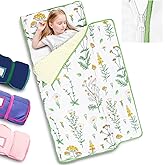 Primlect Toddler Nap Mat with Detachable Blanket and Removable Pillow, Kids Sleeping Bag 55''x35'' for Daycare Preschool Kindergarten, Toddler Sleeping Mat for Boys and Girls