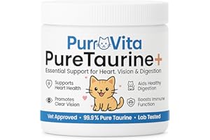RETPMOSO PurrVita Taurine Supplement for Cats, Taurine for Cats, Taurine Powder, Protect Heart, Eyes, and Immune Function for Cat-200G (1)