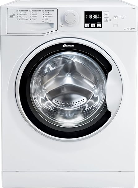 Bauknecht WA Soft 7F41 Waschmaschine Frontlader / A+++ -10% / 1400 UpM / 7 kg / Weiß / langlebiger Motor / Nachlegefunktion /