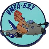 VMFA-533 Hawks PVC Patch &ndash; Hook and Loop