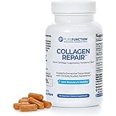 PUREFUNCTION Collagen Repair Joint Support Supplement - Boswellia, Turmeric, Hyaluronic Acid, EGCG, and Undenatured Collagen for Joint Maintenance and Repair - 60 Capsules