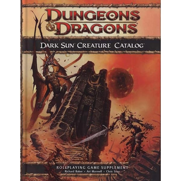 Dark Sun Campaign Setting D&D Supplement 4th (fourth) edition Text