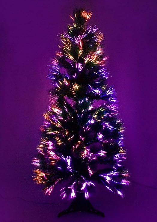 Amazon.de: LED Weihnachtsbaum 'Fichte' mit farbwechselnden Lichtfasern 