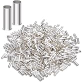 XHF 200 PCS AWG 6/16.0mm&sup2; Non Insulated Wire Ferrules Crimper Plier Insulated Crimp Pin Terminal Cord End Terminals