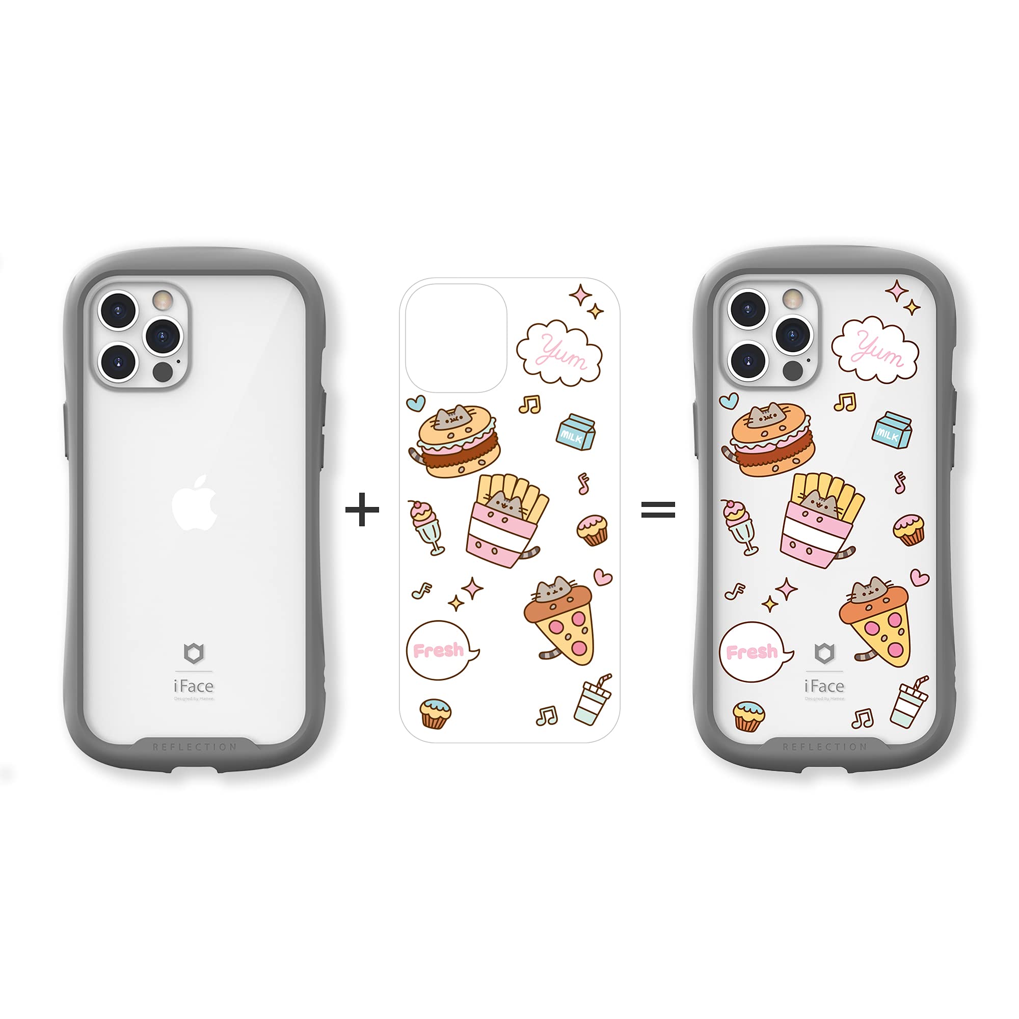 iFace x Pusheen [Inner Sheet + Reflection] Designed for iPhone 12 Pro Max (6.7