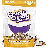 Freeze Dried S'mores with Marshmallow Chocolate Graham Cracker, Crazy Candy S'more Crunchers - Campfire Flavor Crunchy Candy