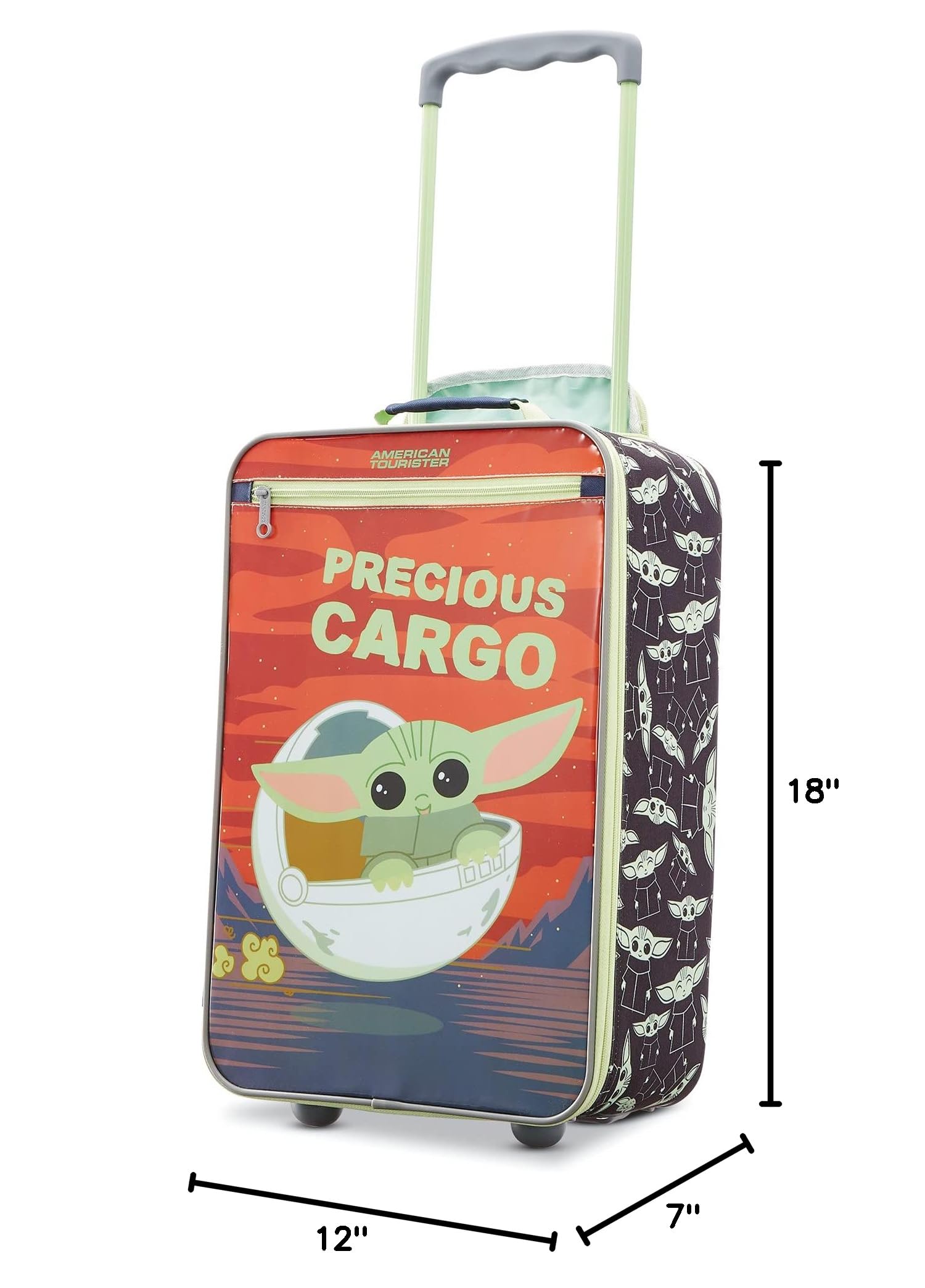 American Tourister Kids' Disney Softside Upright Luggage, Star Wars The Child, Carry-On 18-Inch