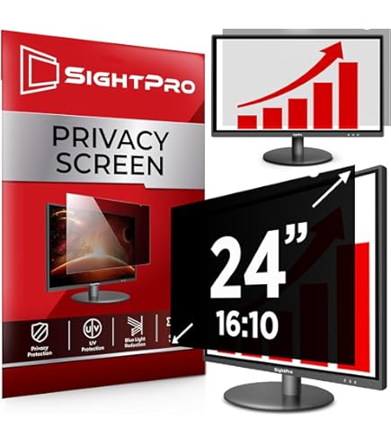 Filtro Privacy Per Monitor 24 Pollici 16:10 - Pellicola Antiriflesso Con Protezione Luce Blu - Foto 11