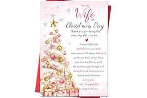Beixian Romantic Christmas Cards for Wife, Wife Christmas Gifts from Husband, Funny Xmas Card for Lover