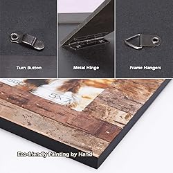 Eosglac Rustic 4x6 Wooden Picture Frame, Handmade