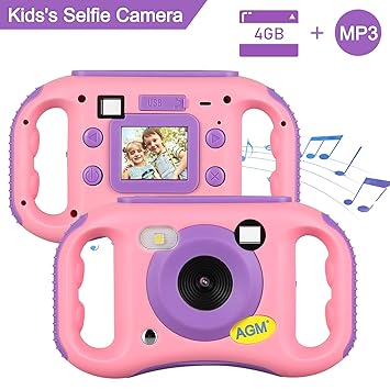AGM MP3 Kinderkamera ,Digitalkamera Videokamera mit 1.77' LCD Display Design,Eingebauter Speicher von 4GB, ,Geburtstag Festiv