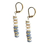 Gempires Natural Blue Opal Beaded Earrings October