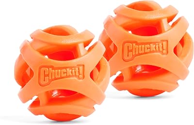 Chuckit! Air Fetch Ball Small 4.8 cm Pack of 2 Durable Rubber Dog Toy