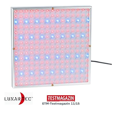 Lunartec LED Wachstumslampe: Profi LED-Pflanzen-Wachstums-Leuchtpanel mit 225 LEDs, 250 Lumen (LED Wachstumslampen fuer Profi
