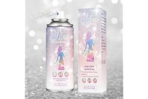 AOAZXBB Body Glitter Spray Hair Glitter Spray Quick-Drying Long Lasting Shimmer Body Spray for Festival Rave Stage Prom, 4.22 Fl Oz, Silver