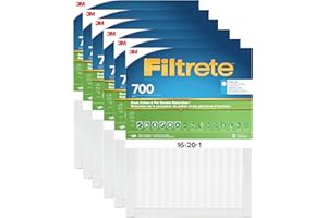 Filtrete 16x20x1 AC Furnace Air Filter, MPR 700, MERV 8, Tough on Pollen, Easy on Airflow, 3-Month Pleated 1-Inch Electrostat