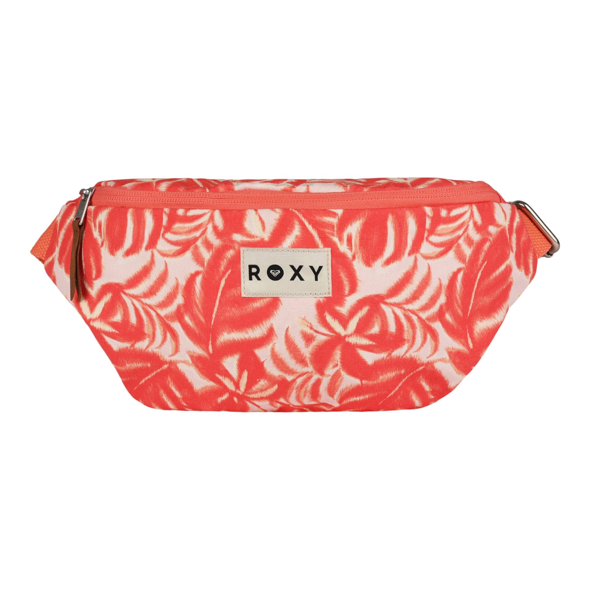 Roxy Women’s Sling Bag | Crochet | Woven | Fanny Pack | Waist Bag | Travel | Beach | Vacation | Natural, Vanilla Smoothie – Coral Palm Haze