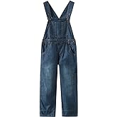 GRANDWISH Boys Denim Bib Overalls, Size 3T-10
