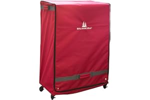 Balsam Hill Deluxe Rolling Ornament Chest - 120pc Christmas Decoration Storage with Dividers & Trays