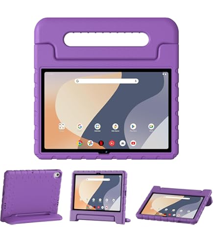 Kids Case For Onn 10.1" Gen 4, Children Friendly EVA Foam Protective Purple - View #8