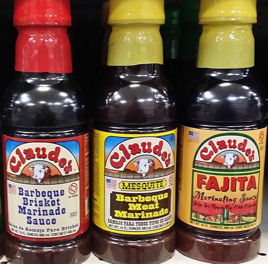 Claude's Marinade Variety Pack of 3 Flavors. Barbeque