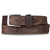 Wolverine Men's Full Grain Leather Work Belt | Workwear | Heavy Duty | Utility | Rugged | Durable | Metal Buckle
