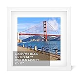 POUYCIW 16x16 inch Wood Picture Frame for Wall
