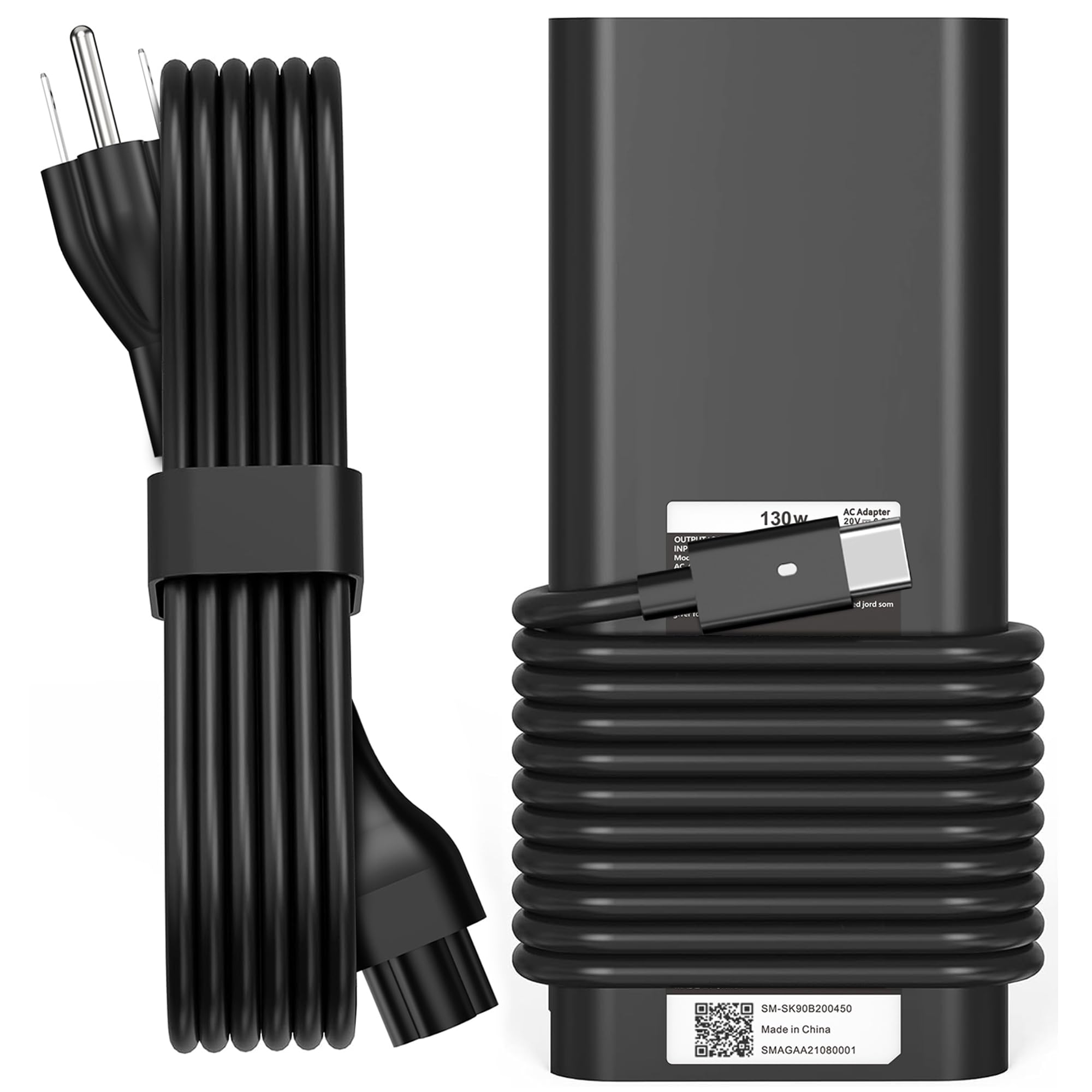 WZXHU Dell 130W Laptop Charger USB C Type C AC Adapter for Dell XPS 15 17 2in1 9575 9500 9700 Fast Charging Power Supply Cord