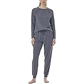 Karen Neuburger womens Long Sleeve Pullover Top With Jogger Set Pj