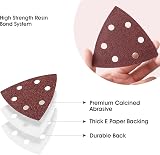 SATC Delta-Triangle Sanding Sheets 93mm 60 Pcs 6-Hole Sandpaper view 4