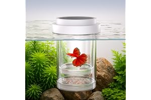 FKSC Floating Breeder Box for Fish Tank - Aquarium Isolation Separator Hatchery Incubator for Guppy, Betta, Clownfish, Coral, Baby & Injured Fish