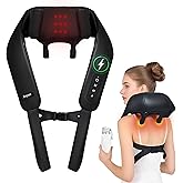 Joyset Neck and Shoulder Massager with Heat, Cordless Shiatsu Neck and Back Massager for Pain Relief Deep Tissue, 4D Kneading Massage for Shoulder, Back, Leg, Gifts for Dad Mom Friend
