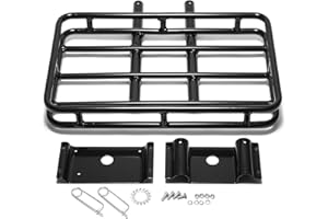 TOFR Universal 16" x 10-1/2" Trailer Hitch Luggage Cooler Storage Rack Quick Release Design Fit For Harley Touring Dyna Softi