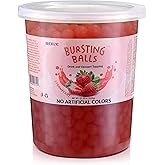 Popping Boba Pearls Bursting Tea Balls Drink & Dessert Topping Strawberry Mango Blueberry Passion Fruit Flavored Bubble Tea P