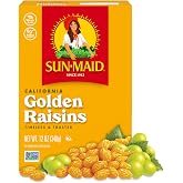 Sun-Maid California Golden Raisins - 12 oz Sharing-Size Box | Dried Fruit Snacks, Back to School Lunches, and Natural Sweeteners