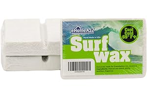EHOMEA2Z Surf Wax Cool Cold High Performance All Natural Grapefruit Scent Surfwax Surfing Surfboard Bumps Skimboard Water Sticky