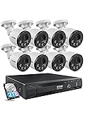 ZOSI 5MP 8CH PoE Security Camera System with