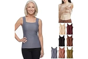 Built in Comfort Bra Tanktop, Seamless Shaper Bra Cami, Wire-Free Tank Tops with Support, Soft Stretch Breathable Fabric