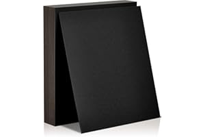 LEWTEMI 20 Pcs Book Board, Binders Board Chipboard Designer Bookboard Kraft Heavy Duty Chipboard Sheets Bookbinding Supplies for Book Binding Cover (Black, 11 x 8.5 Inch 50PT)