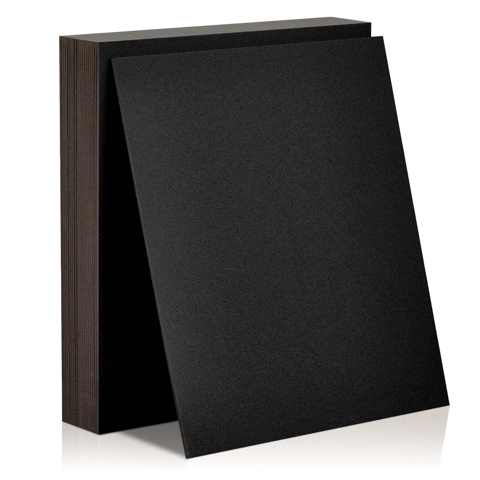 Photo 1 of 20 Pcs Book Board, Binders Board Chipboard Designer Bookboard Kraft Heavy Duty Chipboard Sheets Bookbinding Supplies for Book Binding Cover (Black, 11 x 8.5 Inch 80PT)