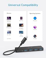 Anker 4-Port USB 3.0 Hub 5Gbps USB-C OTG Ultra-Slim 20cm Cable for MacBook view 5