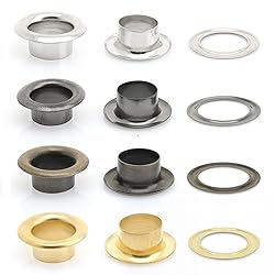 CRAFTMEMORE 1/4" Hole Size Metal Grommets Eyelets