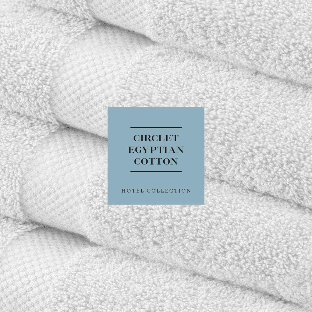 WhiteClassic Luxury Cotton Washcloths - Large Hotel Spa Bathroom Face Towel | 12 Pack | White: Home & Kitchen