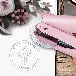 OFCCUSTOM Book Embosser Custom Embosser Stamp with