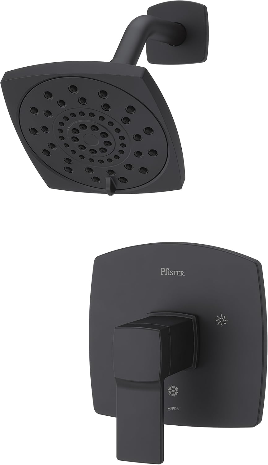 Pfister LG89-7DAB Deckard Shower Only Trim, Matte Black