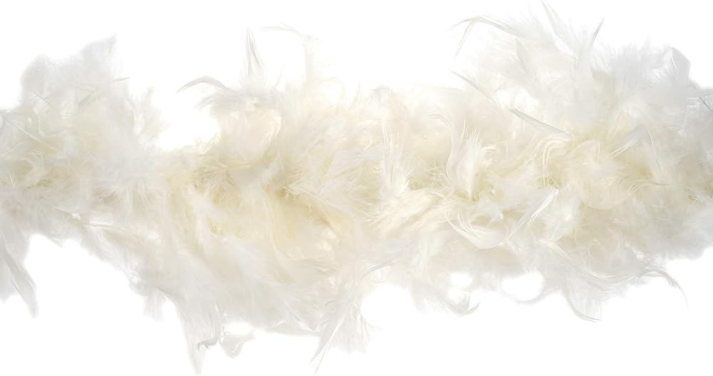 Trimits Marabou Feather Boa 1.8m x 12cm Cream Fancy Dress