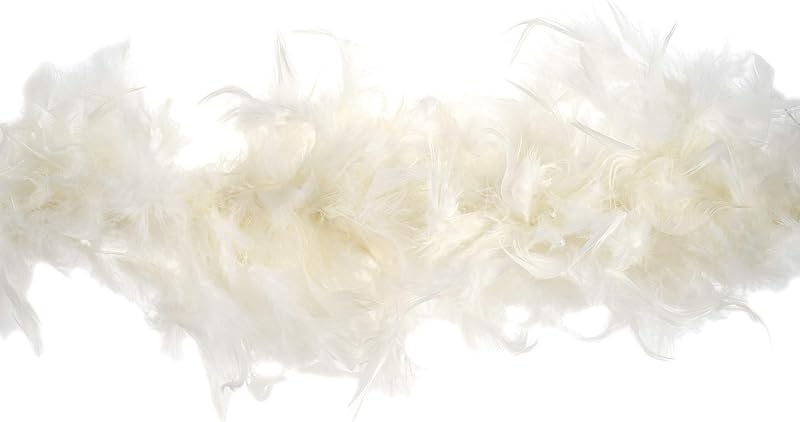Trimits Marabou Feather Boa 1.8m x 12cm Cream Fancy Dress
