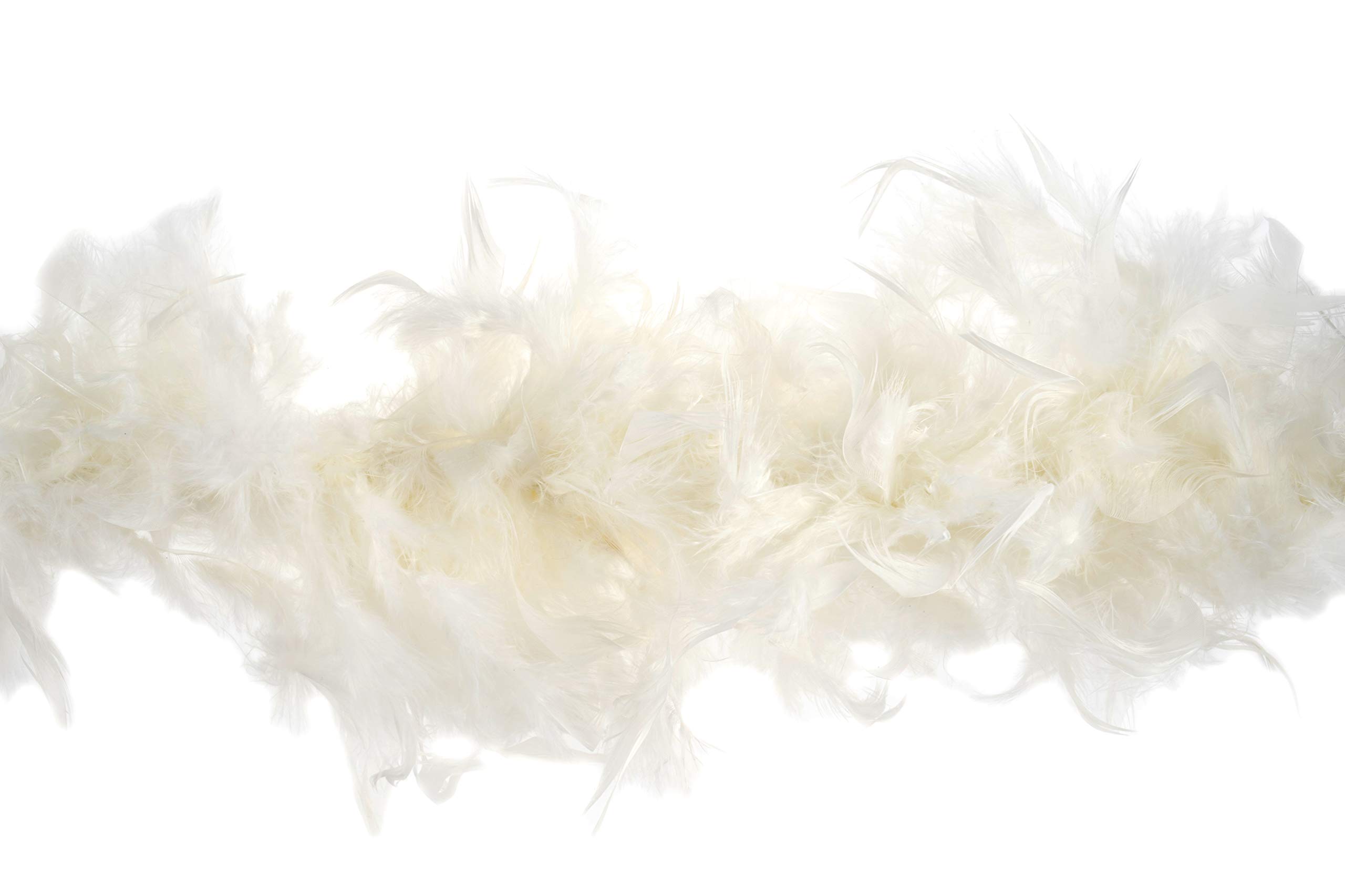 Trimits Marabou Feather Boa, 1.8m x 12cm, Fancy Dress for Parties, Festivals, Pride, Hen Do, Stag Do, Halloween, Christmas, Cream